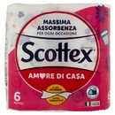 Scottex Amore di Casa Carta da Cucina Rotoli 6 pz